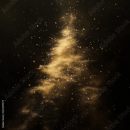 Abstract glitter luxury background, generative AI illustration