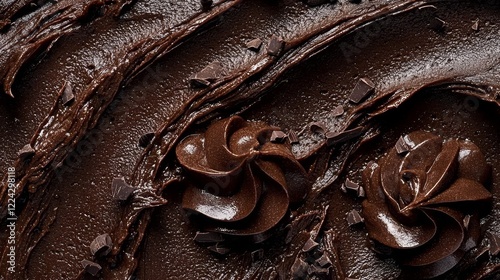 Indulge in a luscious dark cocoa spread.