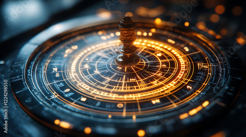 Wallpaper Mural the clock in the night Torontodigital.ca