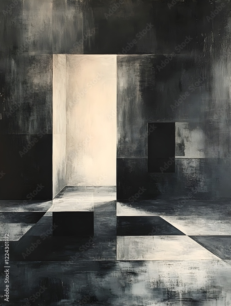 A grid of overlapping squares in light and dark gray tones. A grid of overlapping squares in light and dark gray tones.