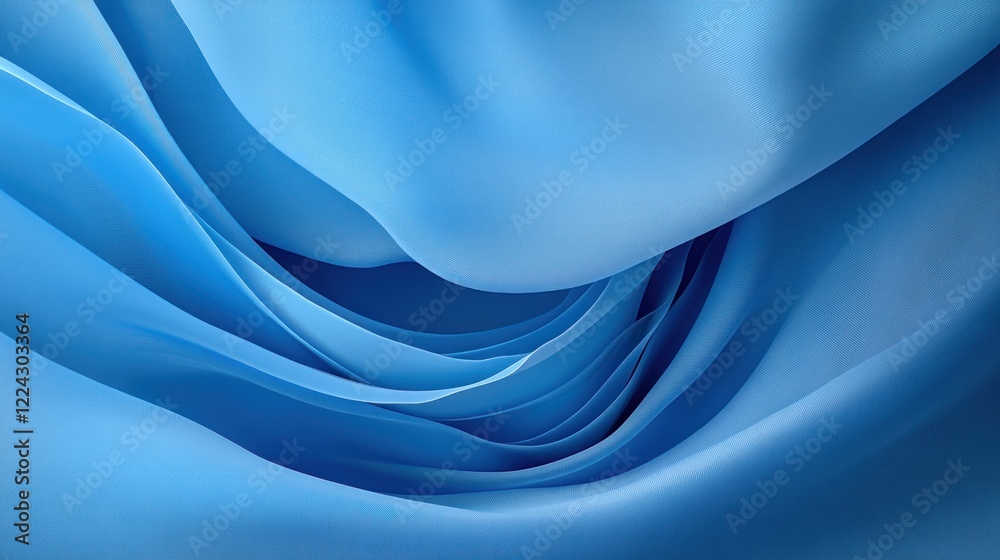 Obraz premium Dynamic Blue Motion: Futuristic Technological Atmosphere with Abstract Interplay of Shades and Tones
