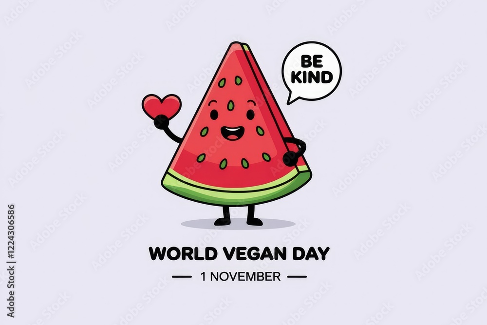 Smiling Watermelon Celebrates World Vegan Day With Kindness Smiling Watermelon Celebrates World Vegan Day With Kindness