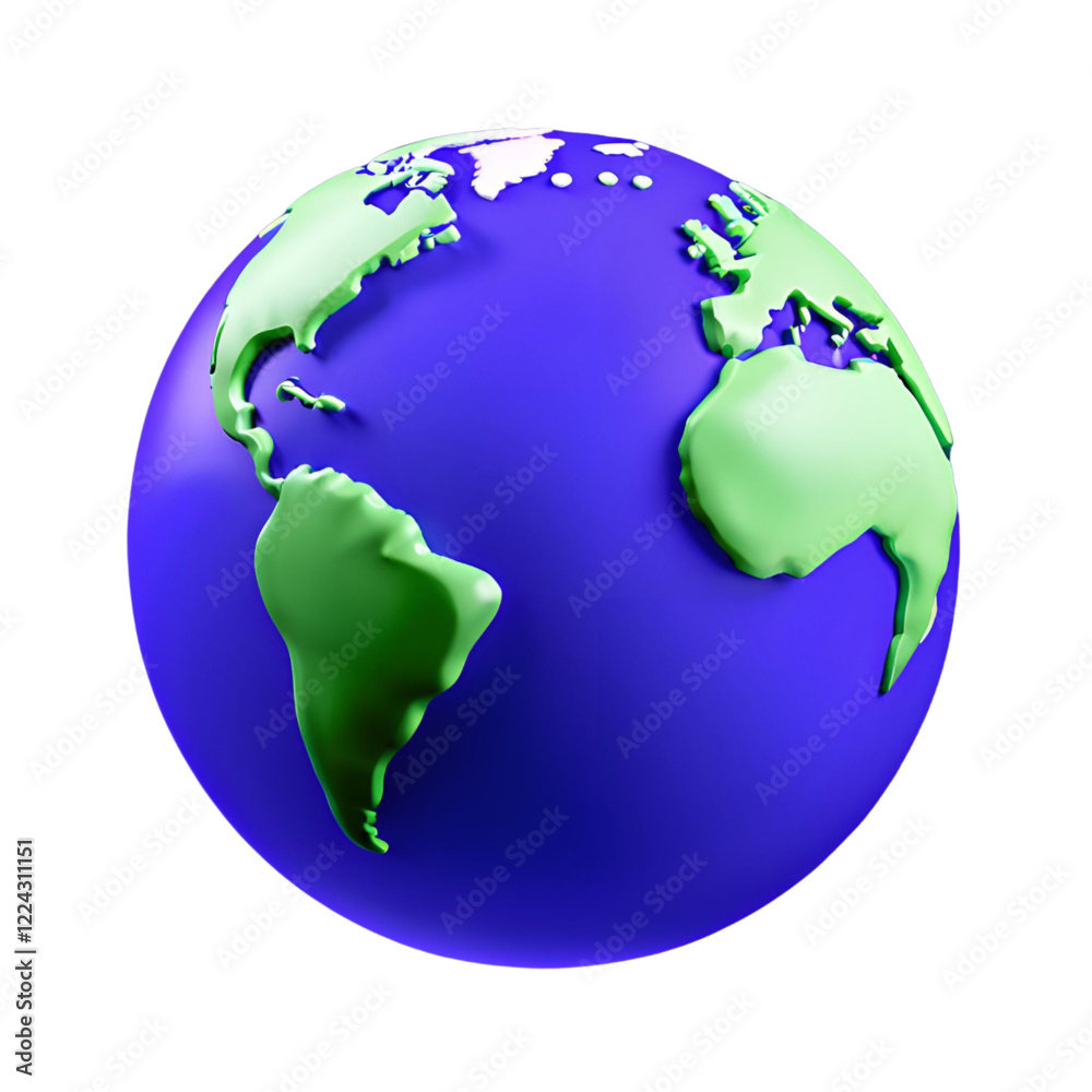 Naklejka premium earth globe