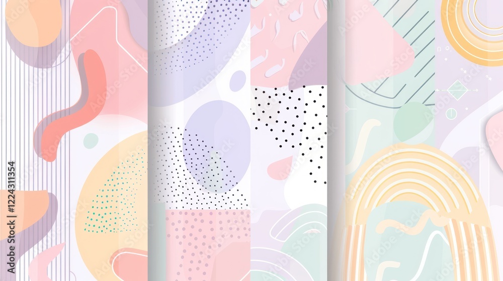 Abstract Shapes Background Pattern Abstract Shapes Background Pattern
