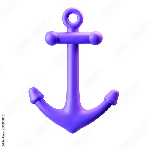 anchor on white background