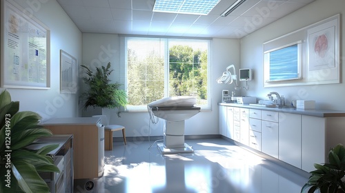 A high-tech biostimulator system in a clinical setting with natural lighting. photo