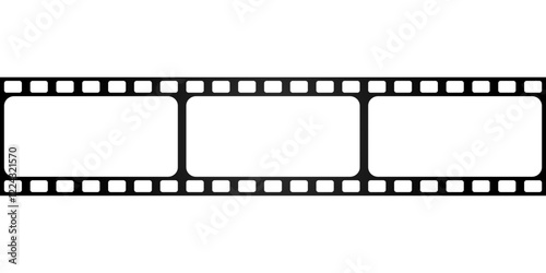 Seamless flat film strip reel vector