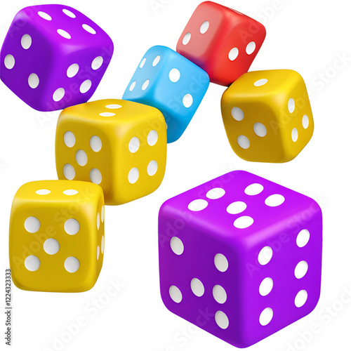 dice on white