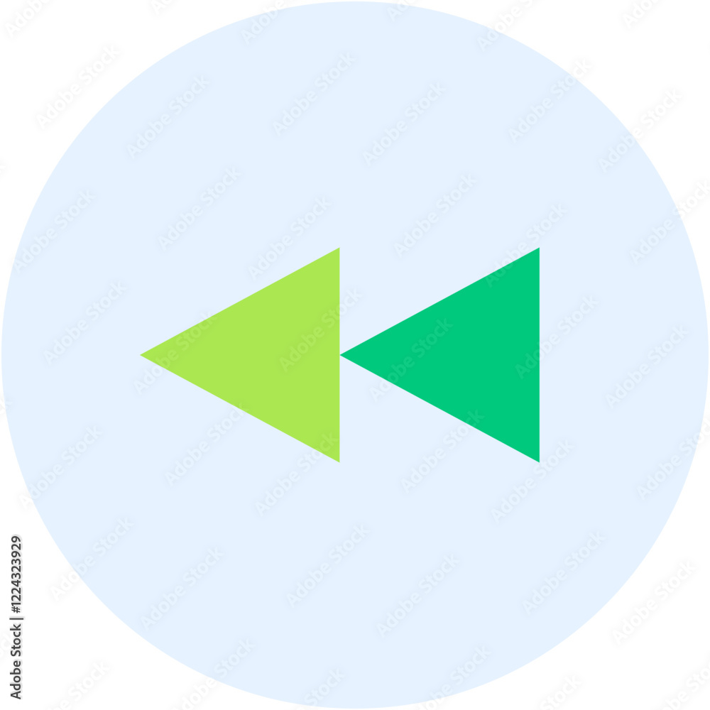 Vector Icon Rewind, navigation, fast, slow, backward Vector Icon Rewind, navigation, fast, slow, backward