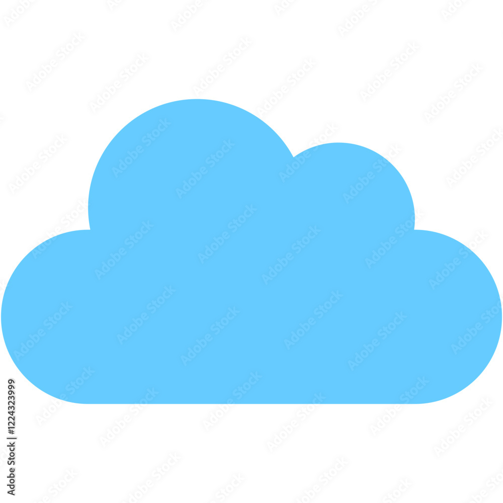 Vector Icon Cloud, data, storage, network, server Vector Icon Cloud, data, storage, network, server