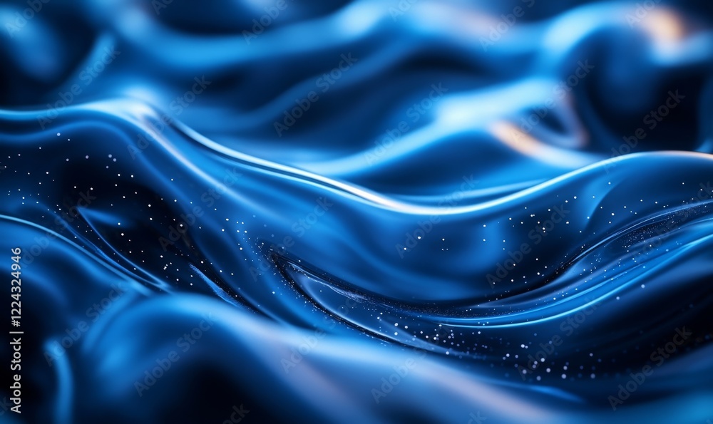 Fototapeta premium Abstract 3D rendering of a swirling vortex of particles. Futuristic motion concept for banners., Generative AI