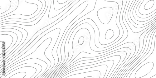 Topographic map vector background. Topo contour map on white background.
