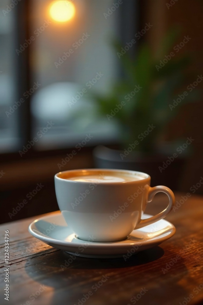Softly glowing coffee cups on worn wooden tables, texture background, warm glow, cup Softly glowing coffee cups on worn wooden tables, texture background, warm glow, cup