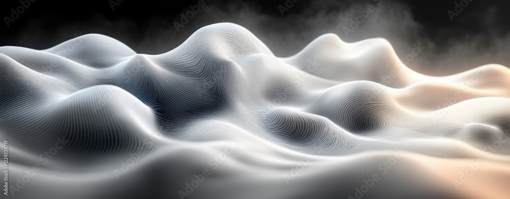 Obraz premium Black White Abstract Grainy Gradient Background Noise Texture Design