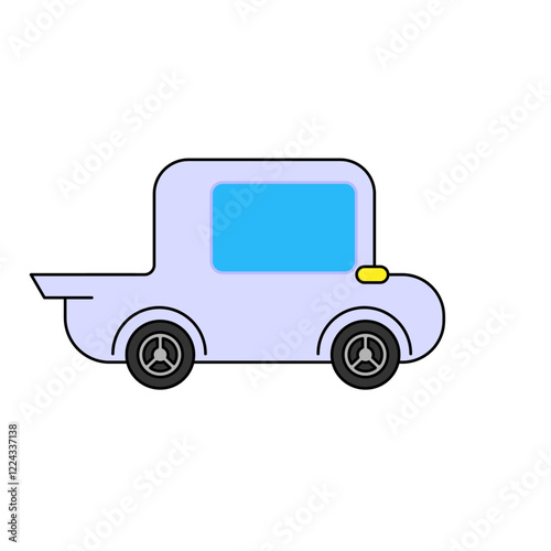 少しヤンチャそうな自動車のイラスト