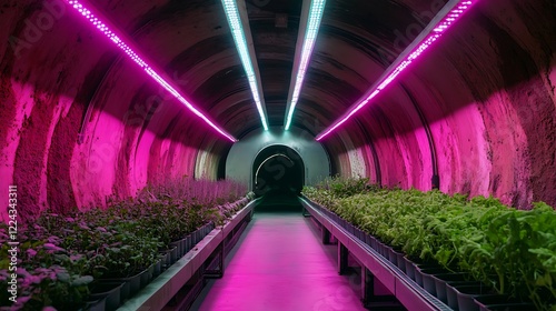 Underground Hydroponic Farm: A Futuristic Approach to Sustainable Agriculture photo