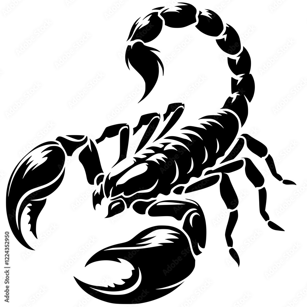 Scorpion silhouette vector design Scorpion silhouette vector design