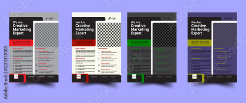  corporate business Flyer . newest trendy creative corporate multipurpose minimal official business advertising Flyer with creative corporate trendy geometric shape template print design