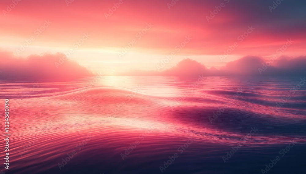 Obraz premium Minimalist Abstract Background with Soft Gradients and Ethereal Light Effects for Serenity and Tranquility