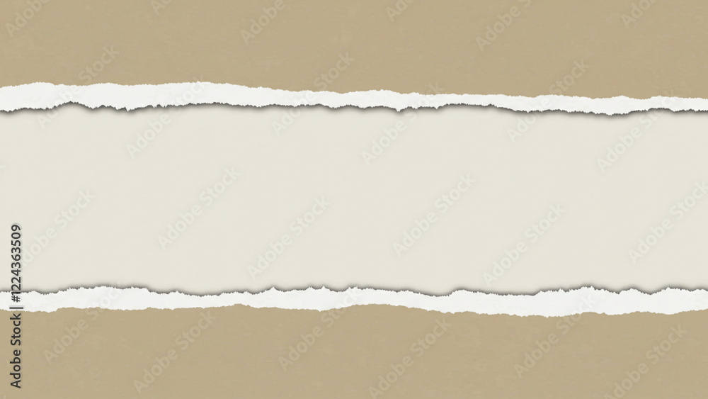Naklejka premium A vector design featuring edges of paper that appear to be realistically torn