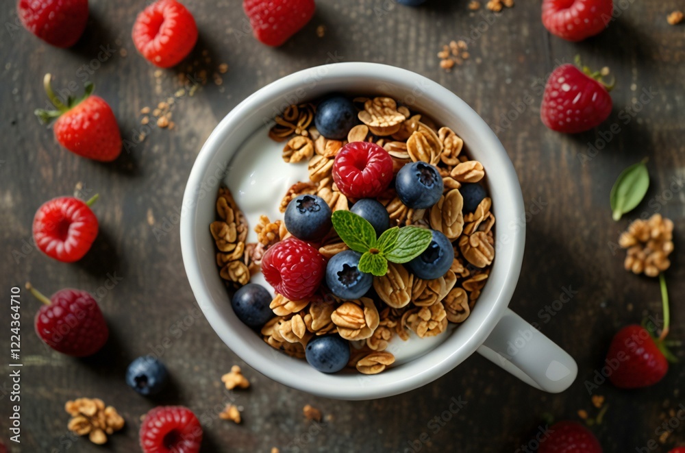 oatmeal with berries oatmeal with berries