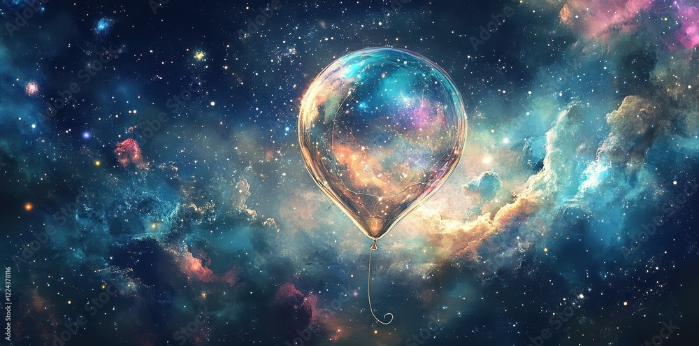A Celestial Balloon Floats Through a Cosmic Nebula A Celestial Balloon Floats Through a Cosmic Nebula