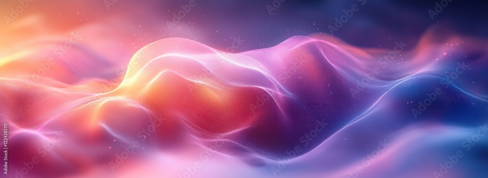 Obraz premium Abstract Gradient Background Soft Pastel Colors Blend Ethereal Lighting Minimalistic Design