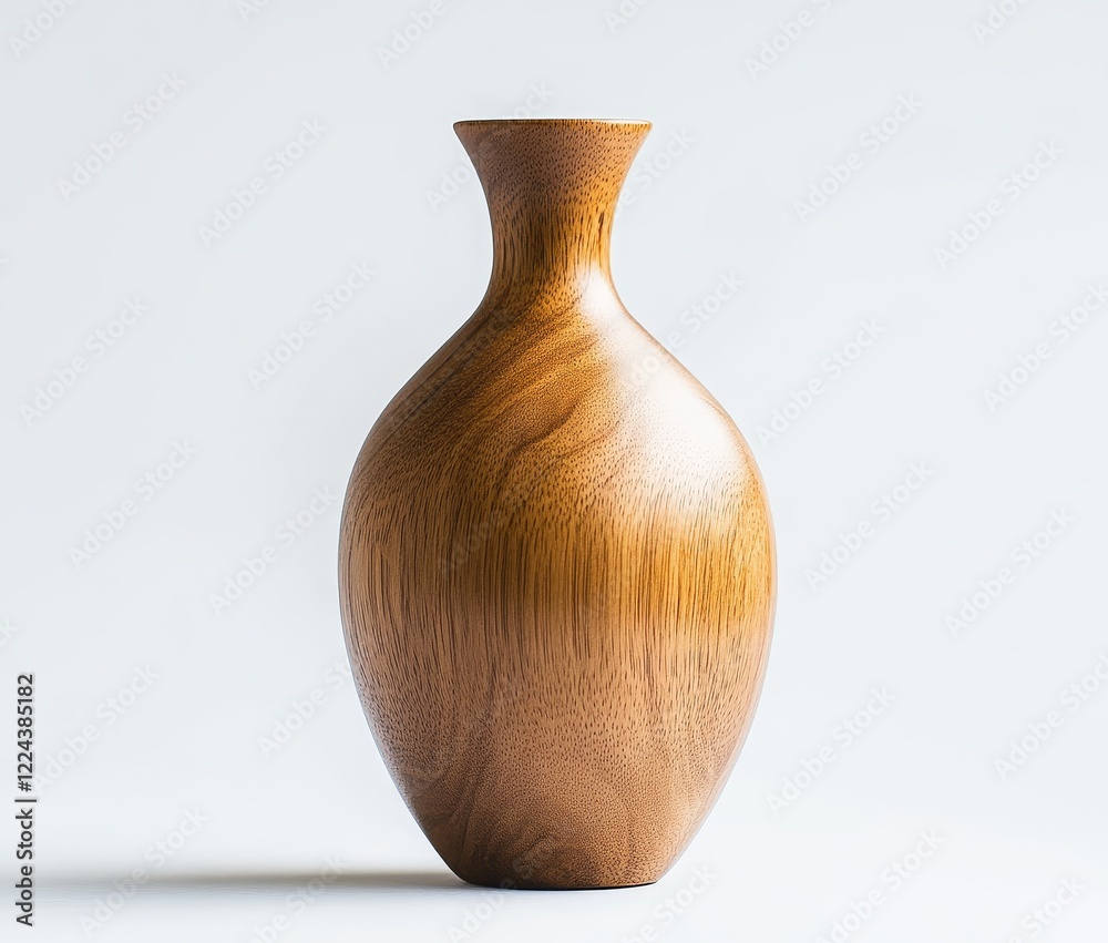 Elegant, handcrafted wooden vase. Elegant, handcrafted wooden vase.