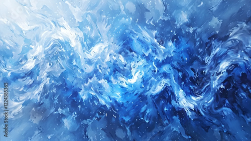 Wallpaper Mural blue abstract background Torontodigital.ca