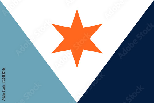 Vector image of the flag of Syracuse, New York, USA.