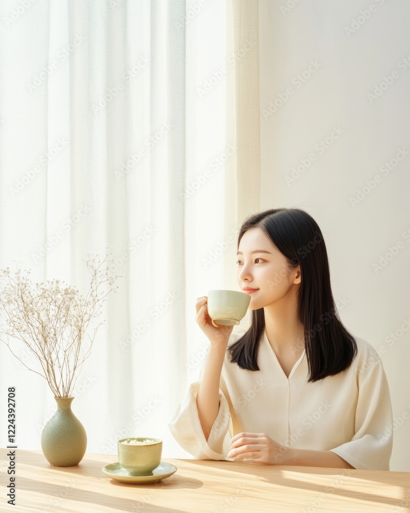 Zen Simplicity Korean Minimalist Morning with Green Tea and Wooden Accents - Harmonious Living Content for Lifestyle Brands and Cultural Marketing Zen Simplicity Korean Minimalist Morning with Green Tea and Wooden Accents - Harmonious Living Content for Lifestyle Brands and Cultural Marketing