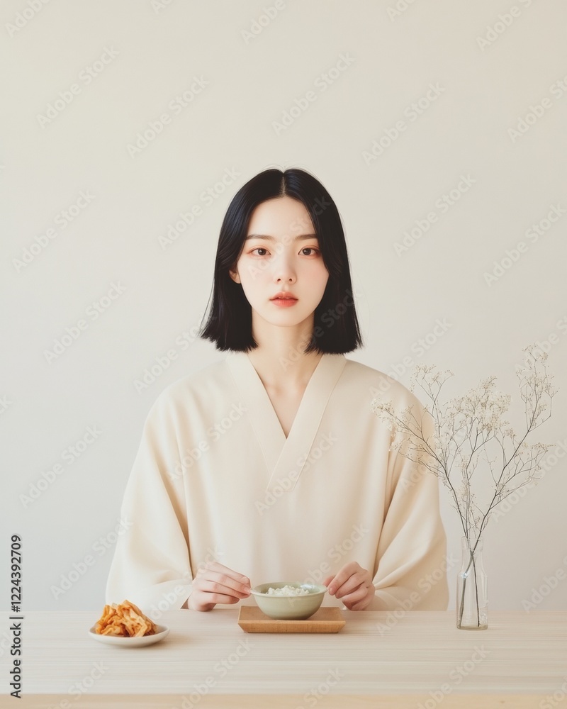 Minimalist Korean Serenity Calm Morning Ritual in Modern Apartment with Wooden Table and Ceramic Accents - Cultural Lifestyle Content and Cozy Home Design Inspiration Minimalist Korean Serenity Calm Morning Ritual in Modern Apartment with Wooden Table and Ceramic Accents - Cultural Lifestyle Content and Cozy Home Design Inspiration