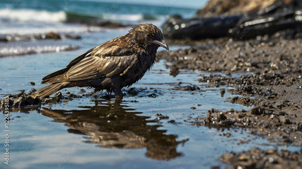 Fototapeta premium Oil Spill Catastrophe