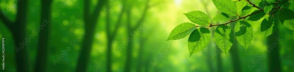 Green tree branch with leaves and wire fence in forest, leaf, wire, nature Green tree branch with leaves and wire fence in forest, leaf, wire, nature