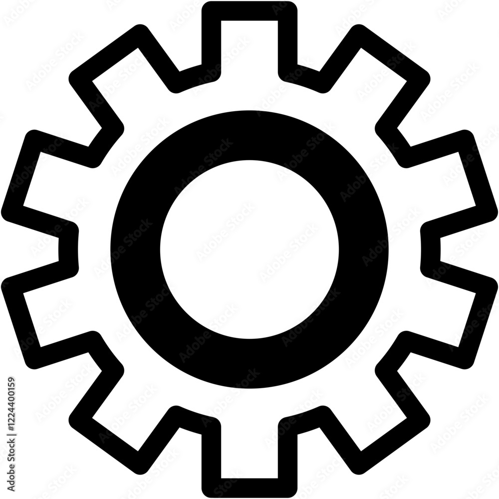 Vector Icon setting, Control, gear, options Vector Icon setting, Control, gear, options