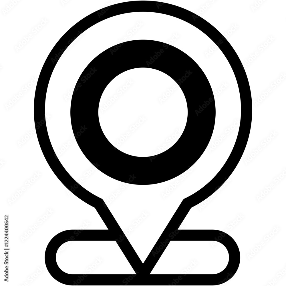 Vector Icon Gps, location, pin, marker, placeholder Vector Icon Gps, location, pin, marker, placeholder