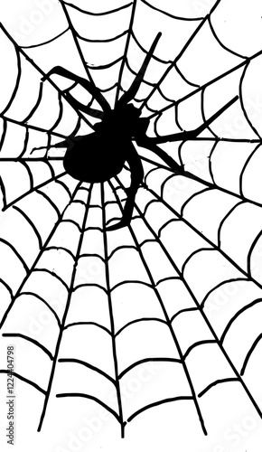 spider and web