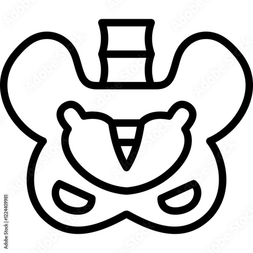 pelvis line icon
