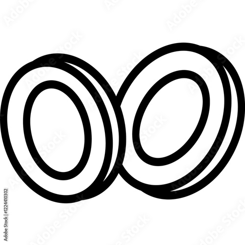 blood cells line icon
