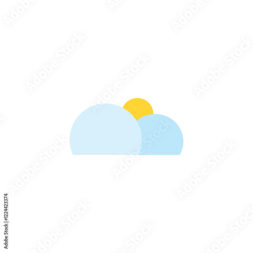 weather icon design template 