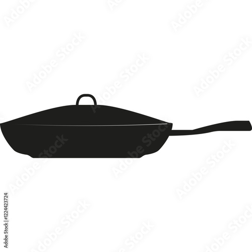 Simple vector icon frying pan