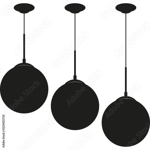 Simple vector icon chandelier