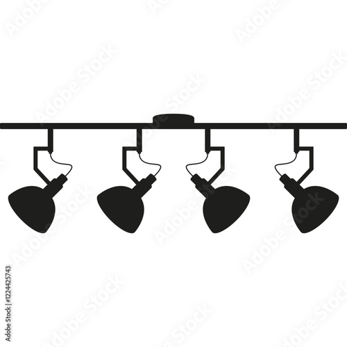 Simple vector icon chandelier
