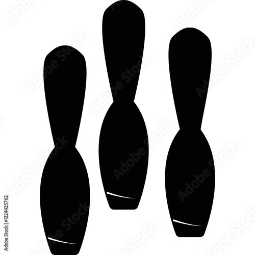 Simple vector icon bowling
