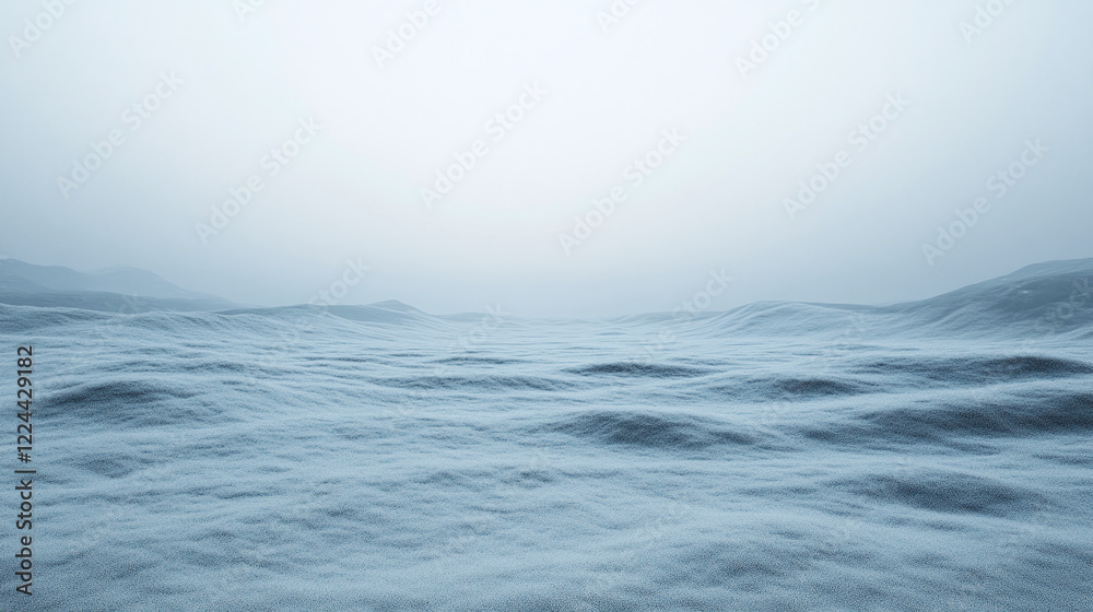 Fototapeta premium A Vast, Frozen Landscape in Winter