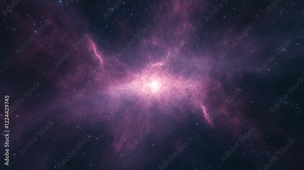 Awe-Inspiring Purple Nebula in Deep Space Awe-Inspiring Purple Nebula in Deep Space