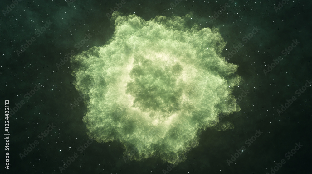 Obraz premium Celestial Nebula in a Cosmic Dance