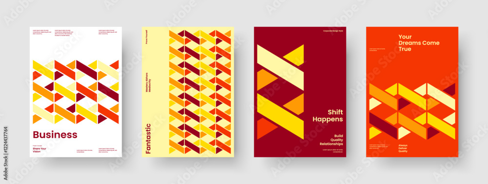 Obraz premium Abstract Brochure Design. Isolated Flyer Template. Modern Poster Layout. Book Cover. Report. Business Presentation. Background. Banner. Notebook. Newsletter. Brand Identity. Pamphlet. Catalog