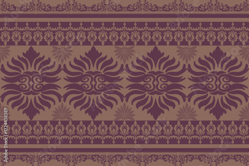 Classic Damask Seamless Pattern - Vector Illustration for Elegant Textile Design