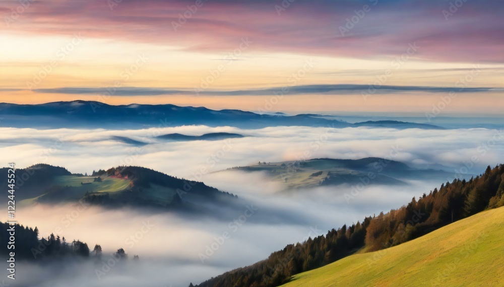 Fototapeta premium sunrise in the mountains